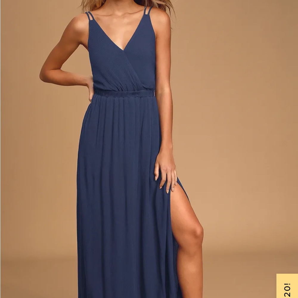 Lulus blue maxi dress